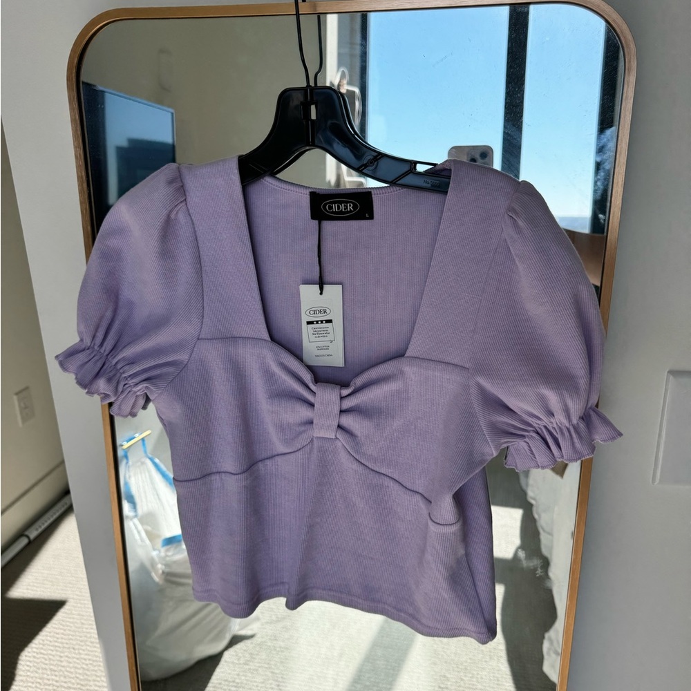 Purple Tie Top